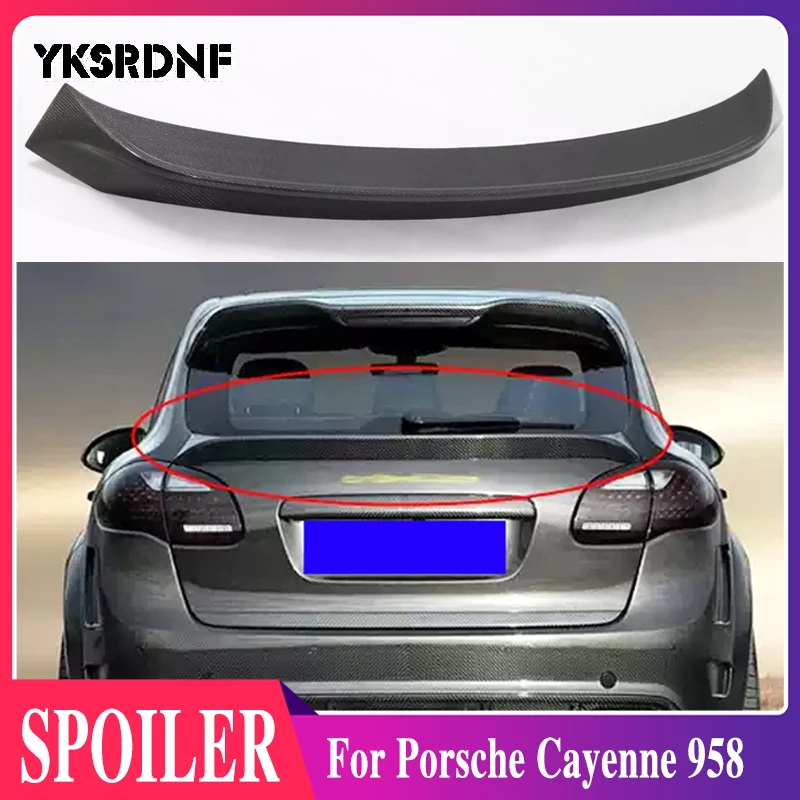 

Спойлер на крышу багажника из настоящего углеродного волокна для Porsche Cayenne 958 2011 2012 2013 2014 года