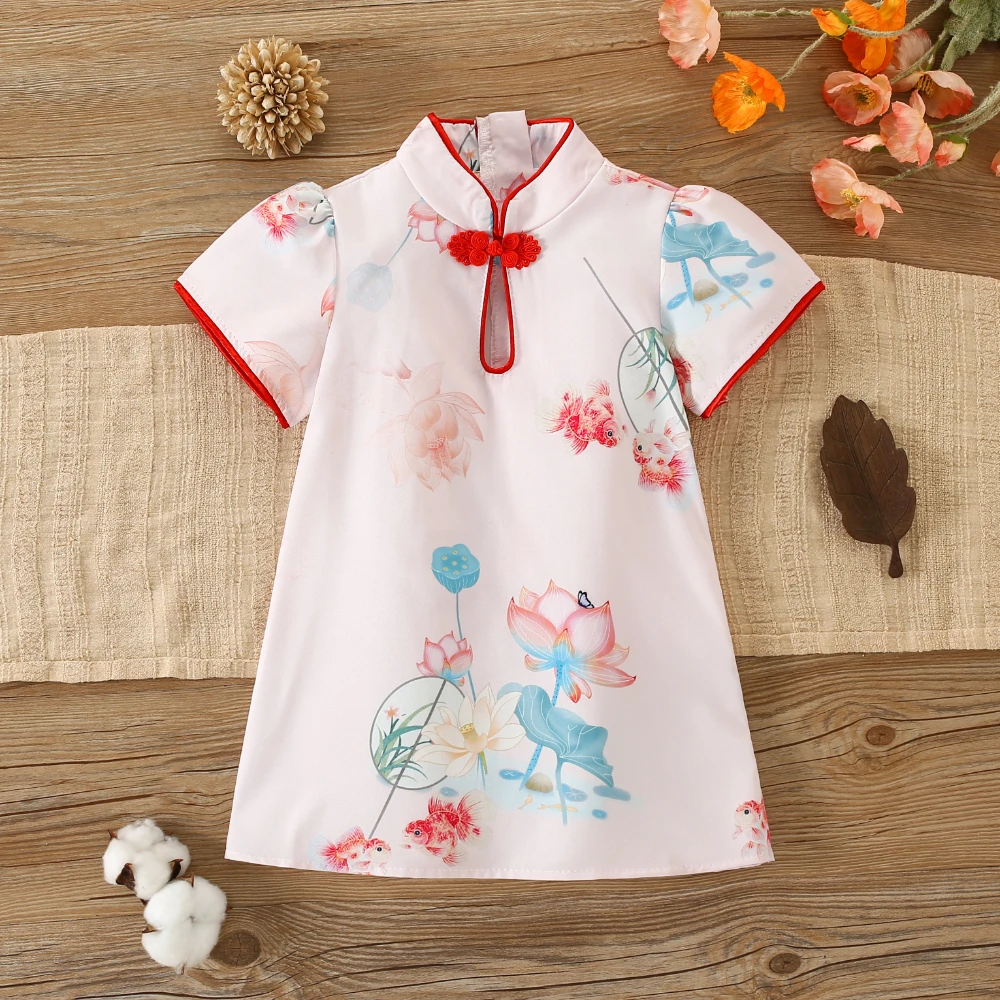 Платье в китайском стиле для девочек