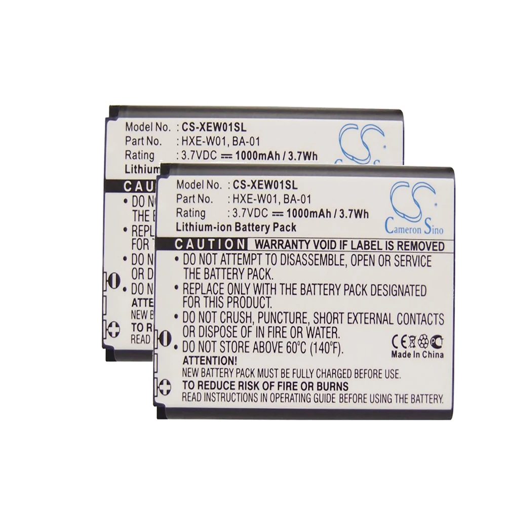

2pack 1000mA Battery for PPurple Grid K2 HXE-W01