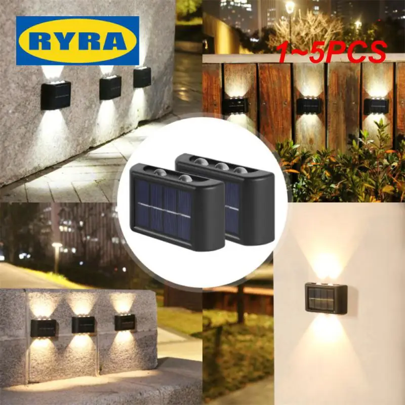 

1~5PCS Solar LED Outdoor Light Solar Lighting Sensor Lamp Streetlights Exterior Garden Decoration Garland Waterproof Solar Wall