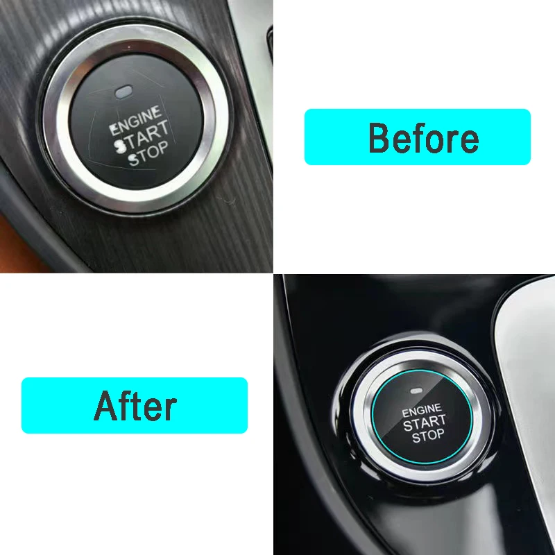 Кнопка запуска и остановки автомобиля защитная пленка наклейка для Saturn Astra Aura Ion