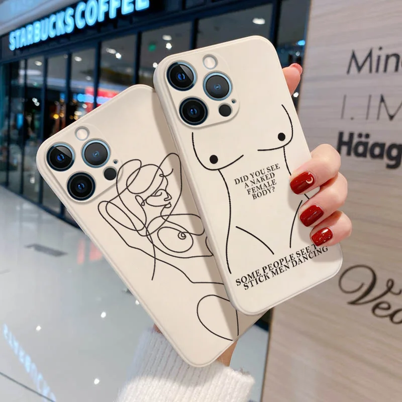 

Funda for iPhone 12 Pro Case Silicone Cases iPhone 11 13 XR 7 8 Plus XS X S Max 13Pro 12Mini 6 6S SE 2020 Lens Protection Cover