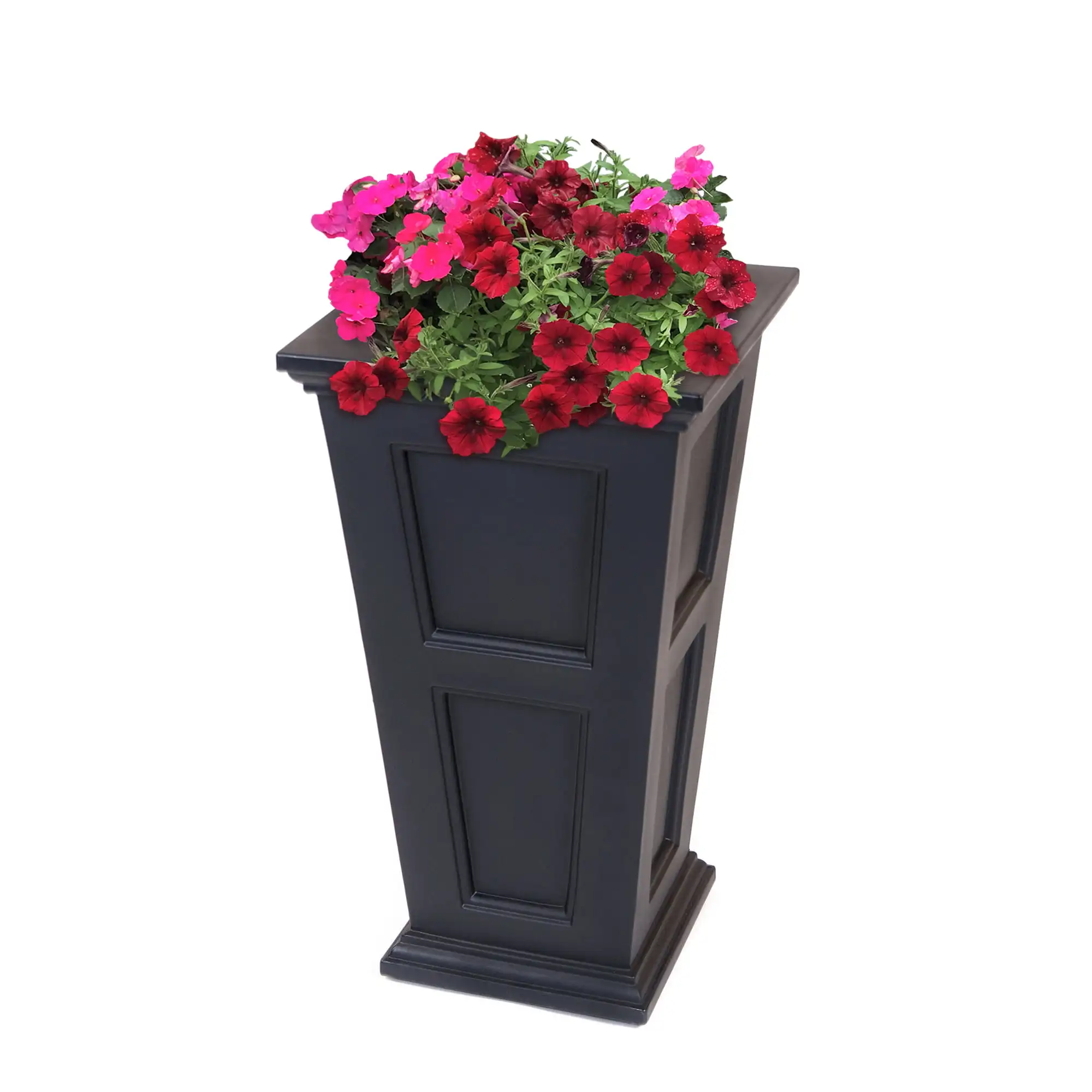 

Mayne 16" x 16" x 28" Square Black Polyethylene Plant Planter