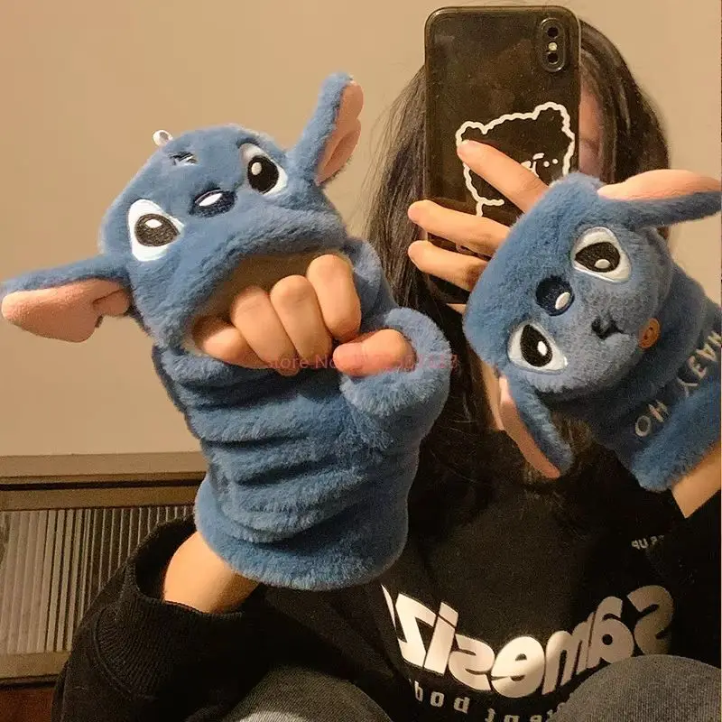 Оригинальные наушники D isney Stitch Alex Didi плюшевые ветрозащитные Теплые Симпатичные