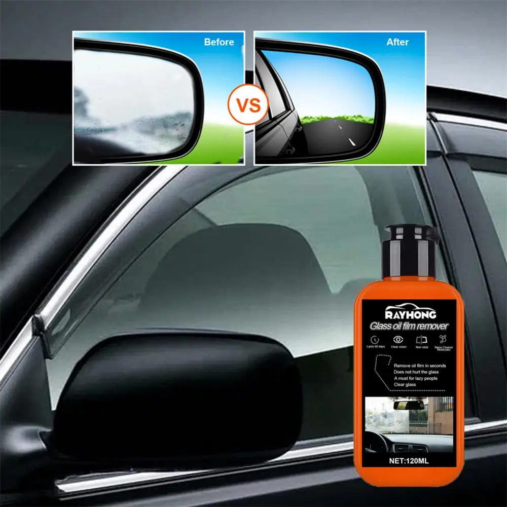 

120ml Glass Oil Film Remover Multipurpose Portable Automobile Windshield Cleaner Universal Brightener Car Accessories