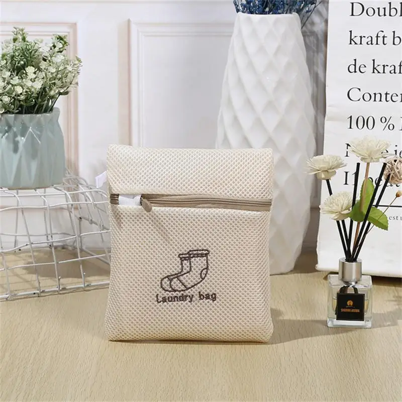 

Polyester Net Zip Washing Machine Laundry Bag Various Styles Storage Bag Special Mesh High-end Embroidered Underwear Wash Bag