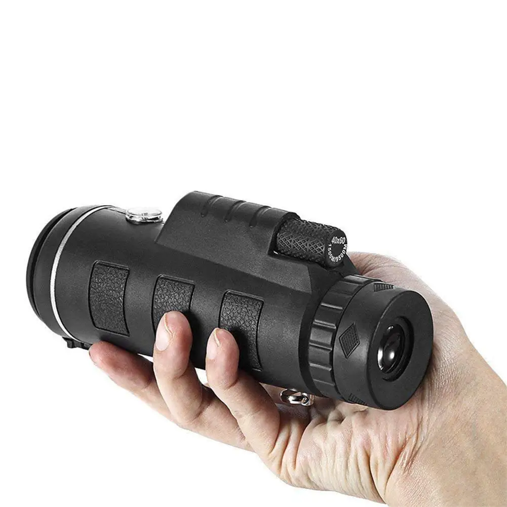 

40x60 Handheld Hd Monocular Telescope For Traveling Camping With Clip + Tripod