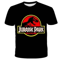 boys lovely jurassic world print clothes girls 3d funny t shirts costume children 2021 summer clothing kids tees baby tshirts