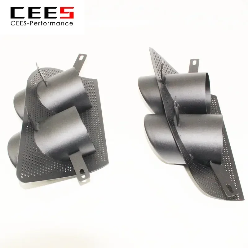 CEES четыре выпускные сопла хвостовая горло черная для Maserati Levante 3.0T 2016-выхлопная