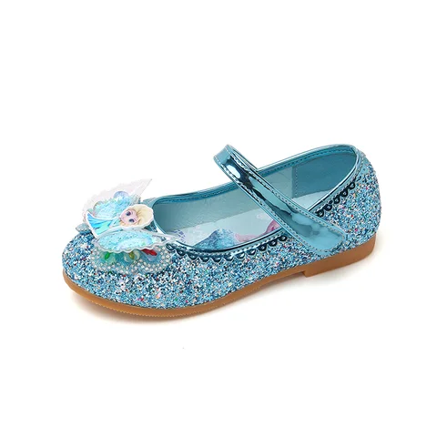 Дизайнерские повседневные туфли на плоской подошве для девочек, с кристаллами