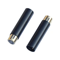 1 piece golden plated xlr adaptor mf 3 pin male to female audio connector