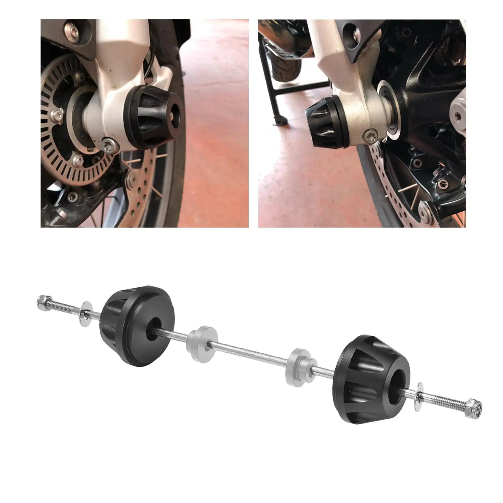 

Front Axle Crash Protector Fork Wheel Slider for 2014-2016