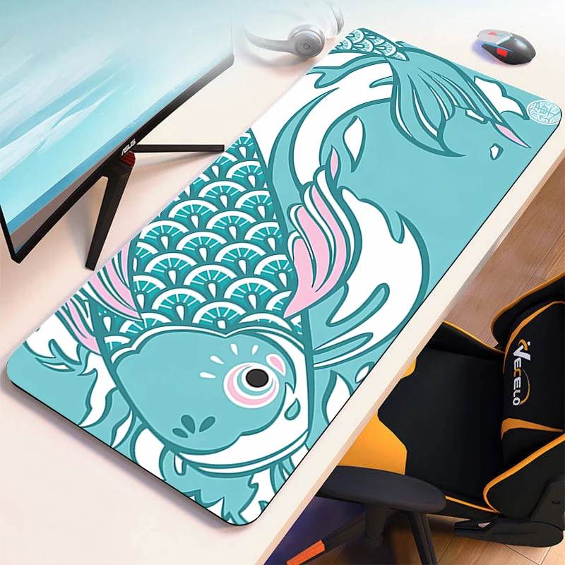 

Коврик для мыши японское искусство рыба Аксессуары для стола коврик для мыши Коврик для мыши для геймеров компьютерные настольные ПК для кабинета игры Коврик для клавиатуры игровой аниме