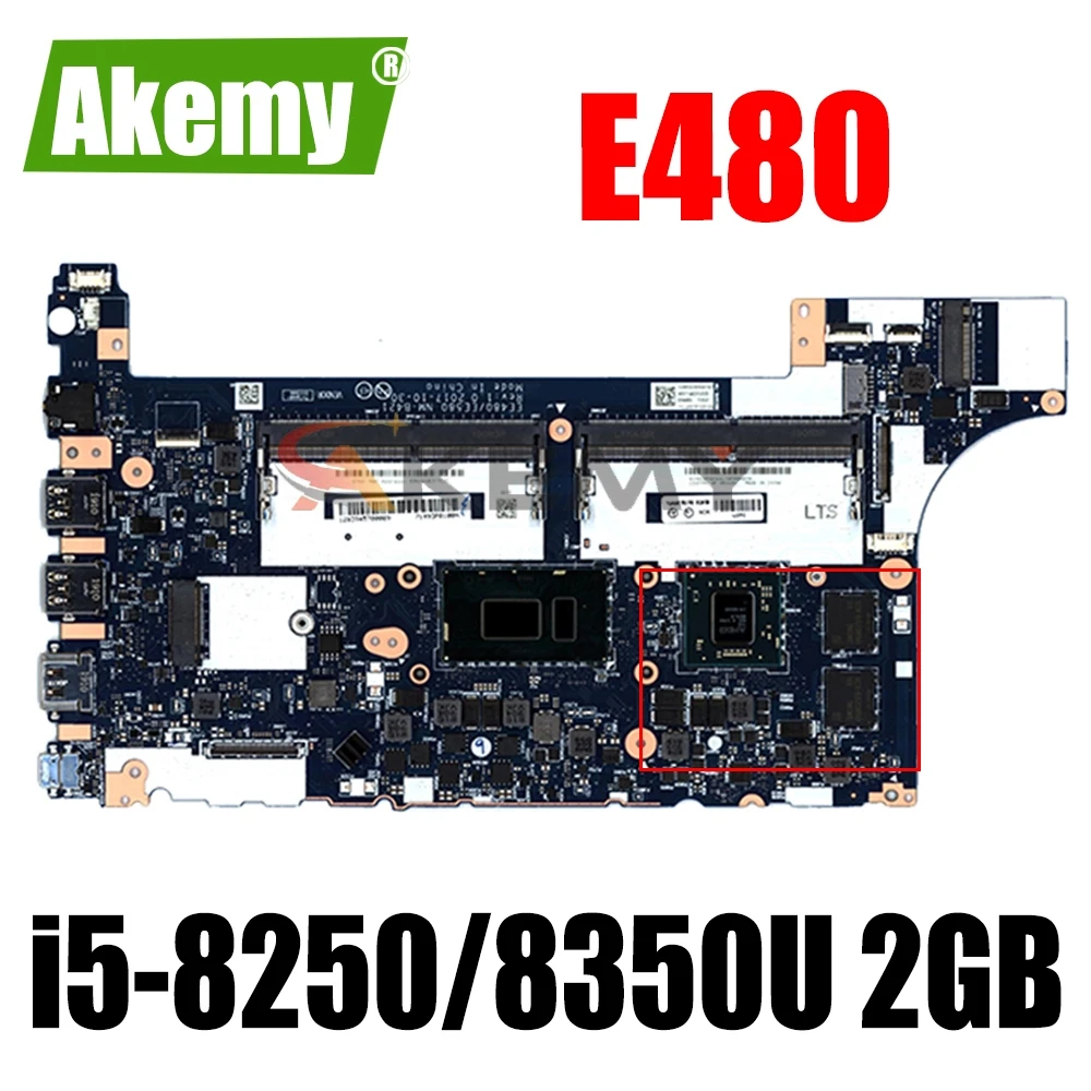 

Оригинальная материнская плата для lenovo ThinkPad E480 E580 01LW922, материнская плата для ноутбука 100% дюйма, полностью протестирована на английском/8350U, ...