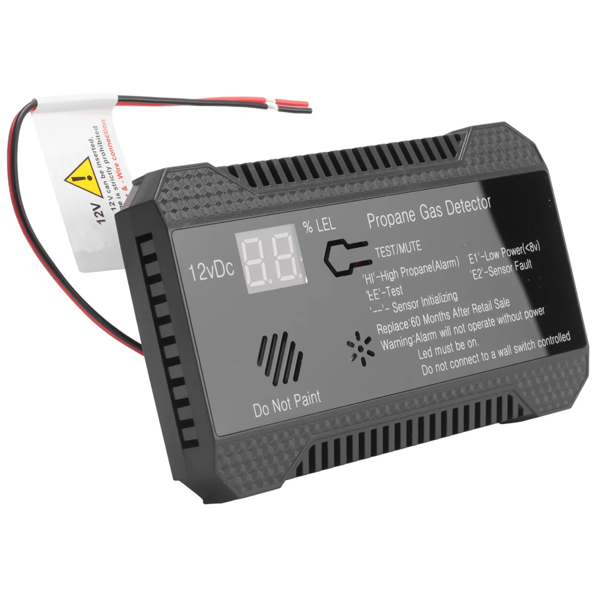 Детектор пропана 12 В LPG Датчик утечки природного газа Сигнализация 85 ДБ Сирена