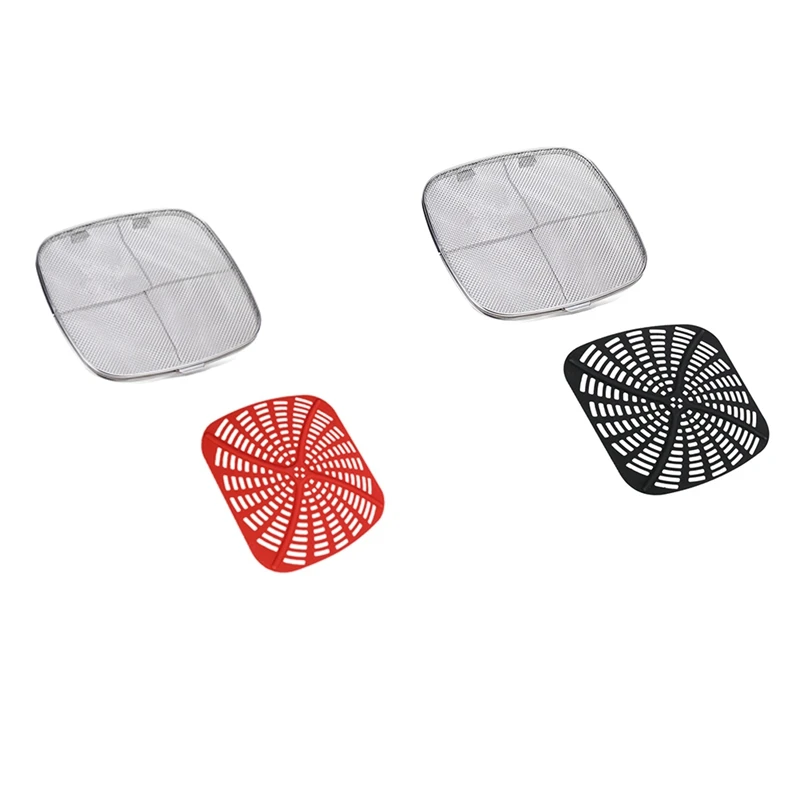 

Replacement Splatter Shield And Silicone Pad For Ninja Foodi AG300 AG300C AG301C AG302 AG400 Accessories Splatter Screen Red