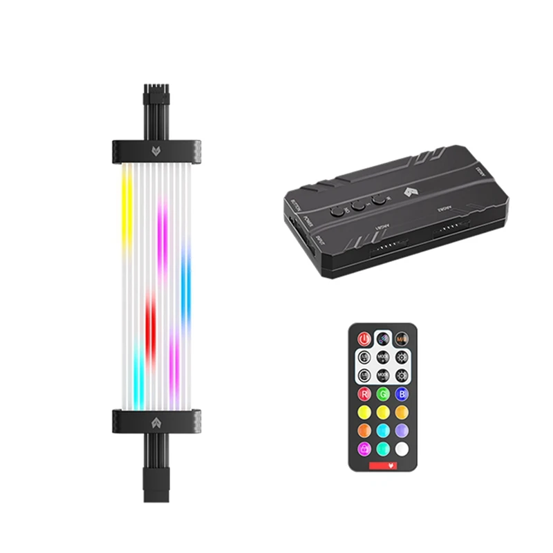 16-контактный кабель питания видеокарты ARGB удлинительный RGB блока для видеокартов