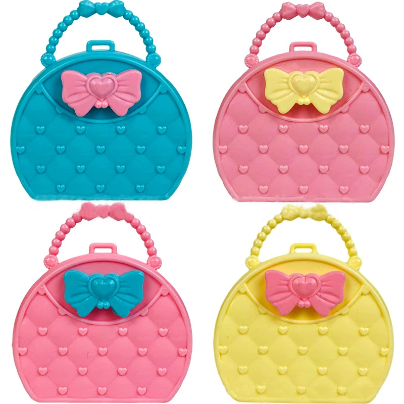 

Новая Модная красочная миниатюрная сумка на 4 предмета, Наплечная Сумка для куклы, декоративные аксессуары, детские игрушки «сделай сам», по...