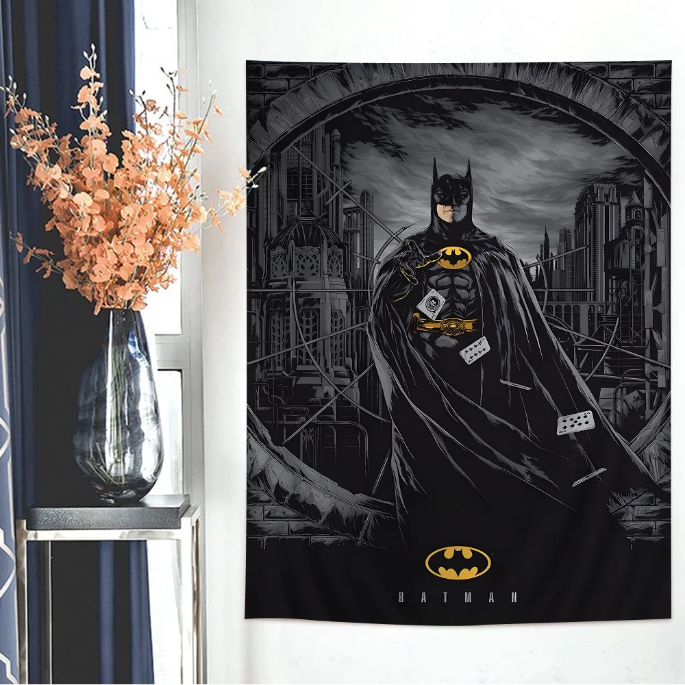 Cartoon B-BatmanS Tapestry For Living Room Home Dorm Decor INS