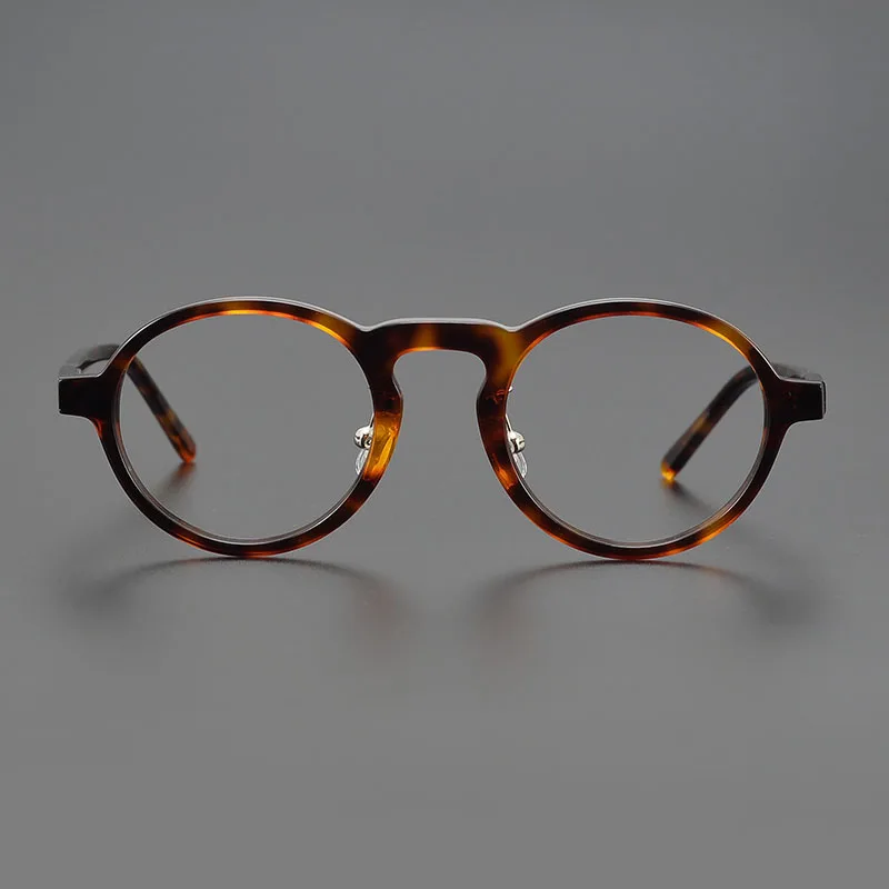 Винтажные прозрачные разноцветные ацетатные очки для мужчин и женщин круглые