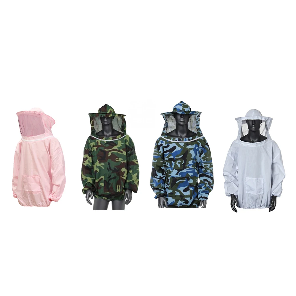 

Beekeeping Tools, White Anti-bee Tools, Anti-bee Clothes, White Anti-bee Tops and Caps Bee Protective Clothing Garden Supplies