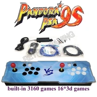 arcade video console pandora 9s 3160 in 1 pcb board 16pcs 3d games retro joystick controller 6 button sticker custom hdmi vga