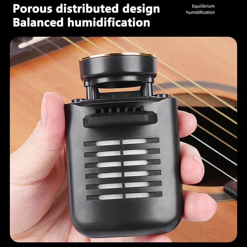 

Universal Guitar Humidifier Sound Hole Humidifier Hygrometer For Folk Acoustic Guitars Instrument Care Accessories