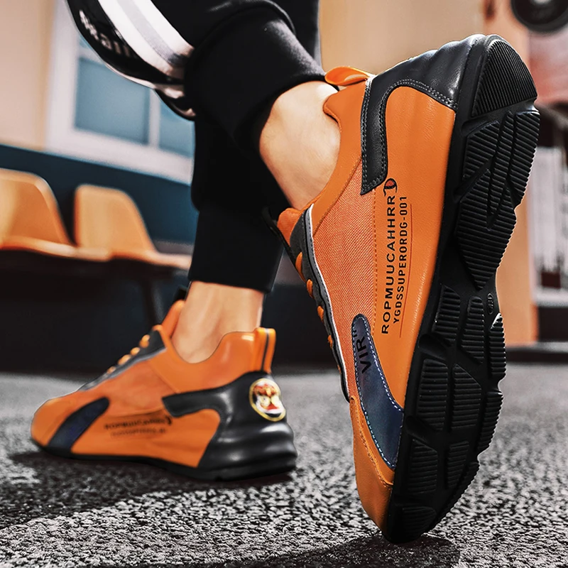 New Mens Sneakers Mesh Breathable Running Shoes Outdoor Wear-resistant Non-slip Jogging Shoes Fashion All-match Casual Men Shoes