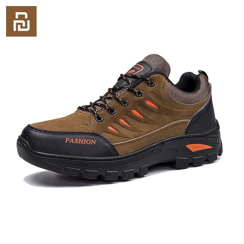 

Xiaomi Youpin Men's Hiking Shoes Outdoor Anti-collision Safety Long-distance Travel Sneaker Thick-soled Wear-resistant Work