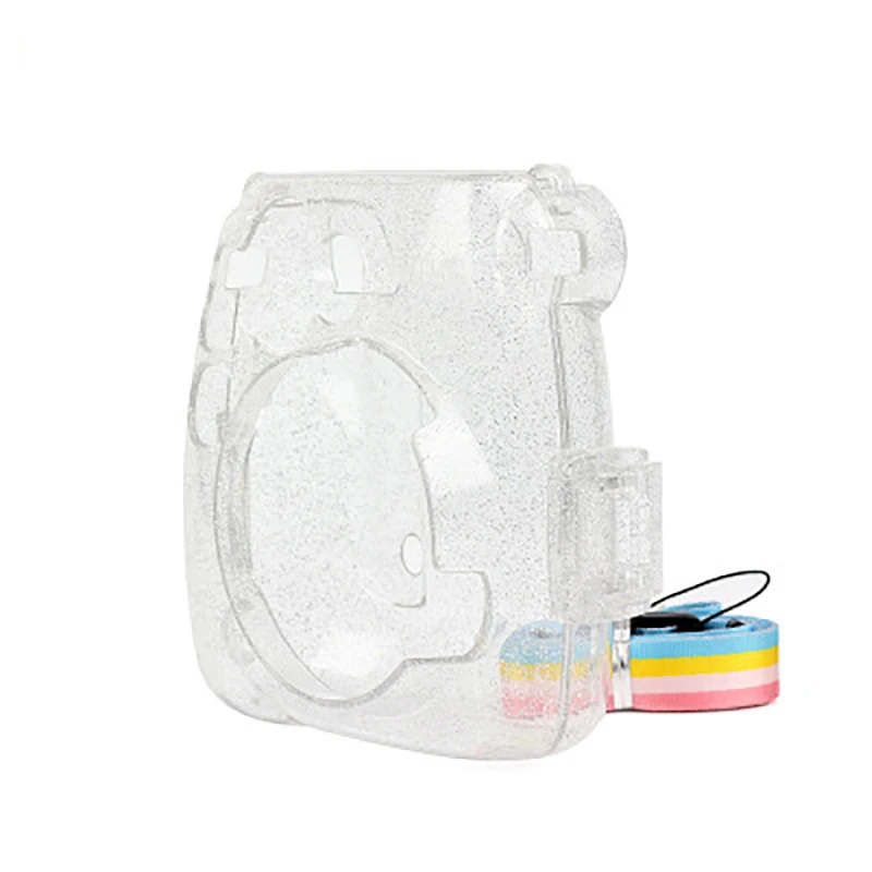 The New For Instax Mini 9 Case Transparent Plastic Cover Instant Camera Protect Bag With Strap For Fujifilm Instax Mini 9/ 8 /8+ images - 6