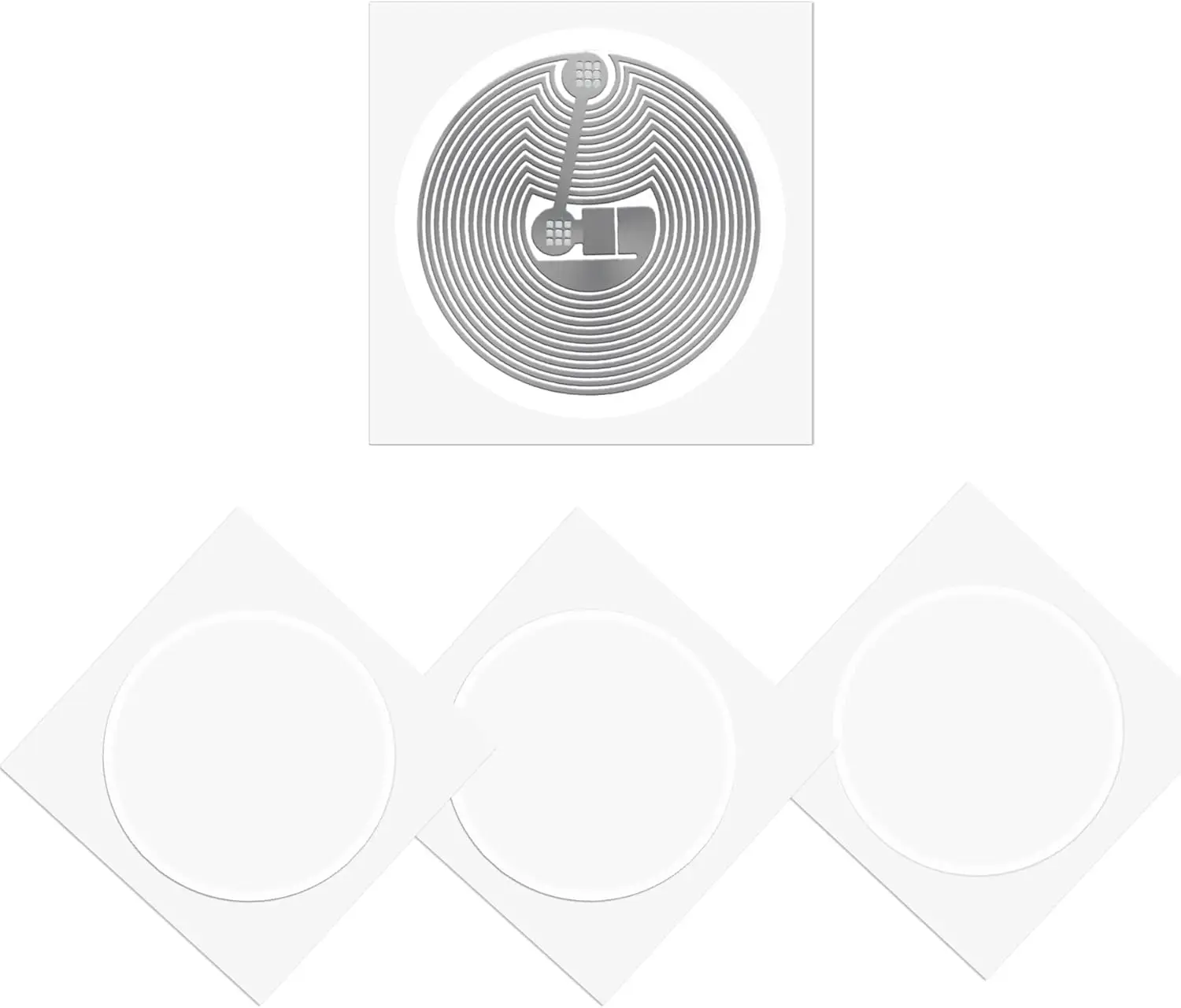 

F08 M1 Classic 1K Теги RFID-наклейки NFC-метки, Smart M1 ISO 14443A 13,56 МГц M1 1K MF1 Самоклеящиеся