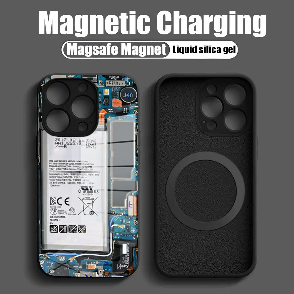 Circuit Board Phone Case NEW 2024 Tempered Glass For IPhone 16 15 Promax 14 13 Pro 12 11 plus Covers