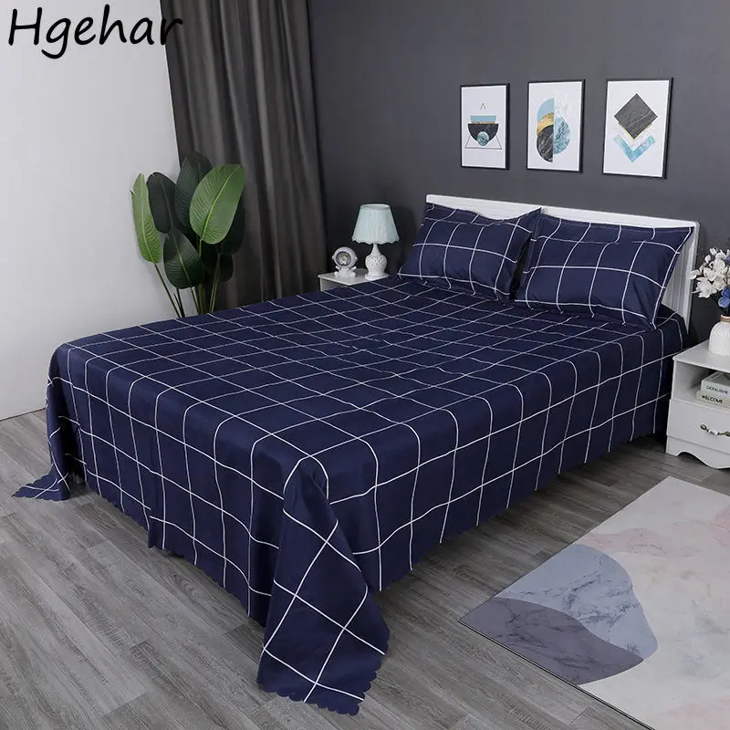 

Modern Bed Sheet Household Skin-friendly Breathable Flat Sheets Four Season Dust-proof Nordic Mattress Covers Double Single Beds