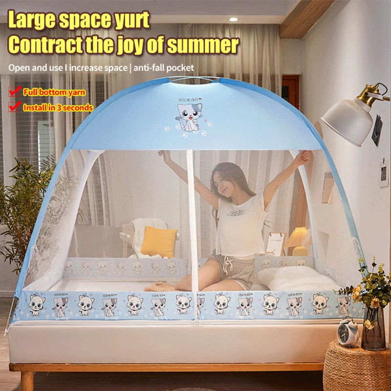 Новая Складная москитная сетка Yurt для установки палатка с москитной сеткой