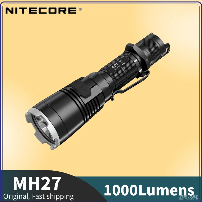 

Original Nitecore MH27 Flashlight 1000 Lumen CREE XP-L HI V3 LED Rechargeable USB Flashlight with RGB LEDs
