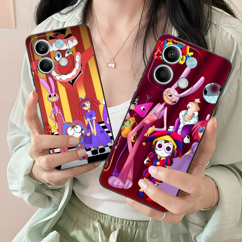 Удивительный цифровой цирковый Чехол для мобильного телефона Xiaomi Redmi 13 13C 12 12C 10 10C