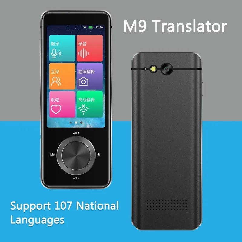 

New Vision Recording M9 Camera 12 Countries Offline Interpreter Multi-language Voice Translator Online Photo Translation Wifi