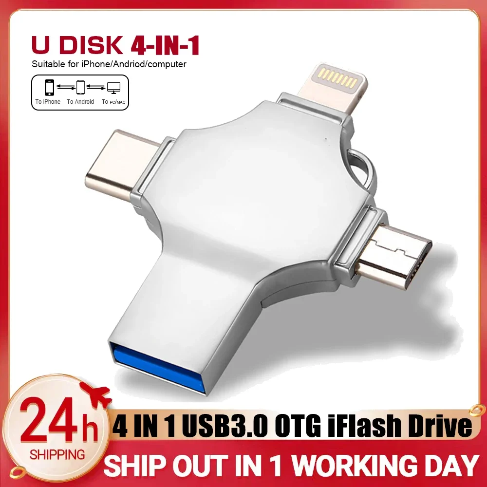 USB-флеш-накопитель 8 ГБ 16 32 64 128 Флэш-накопитель USB3.0 OTG iFlash Drive Memory Stick для телефона