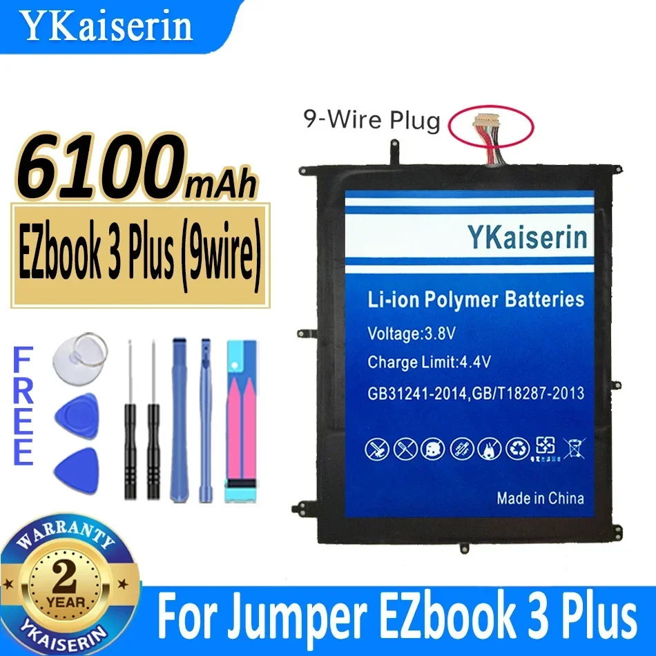 Аккумулятор YKaiserin емкостью 6100 мАч для Jumper EZbook 3L Pro/3 Plus MB12 HW- 3487265 TH140A MB11 3Plus