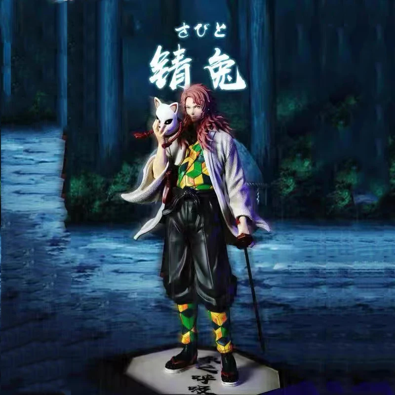 

29CM Anime Demon Slaye Sabito Figure Uzui Tengen PVC Action Figures Collection Model Toys for Children Gifts