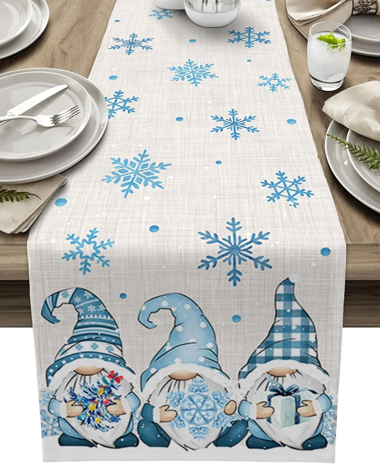 

Льняная дорожка для стола