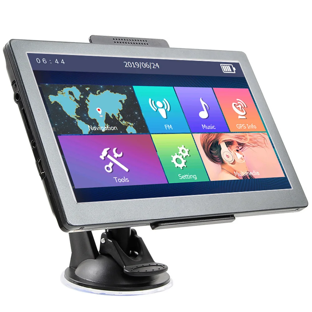 

Автомобильный GPS-навигатор HD, 7 дюймов, 8 ГБ ОЗУ, 128-256 Мб, FM, Bluetooth