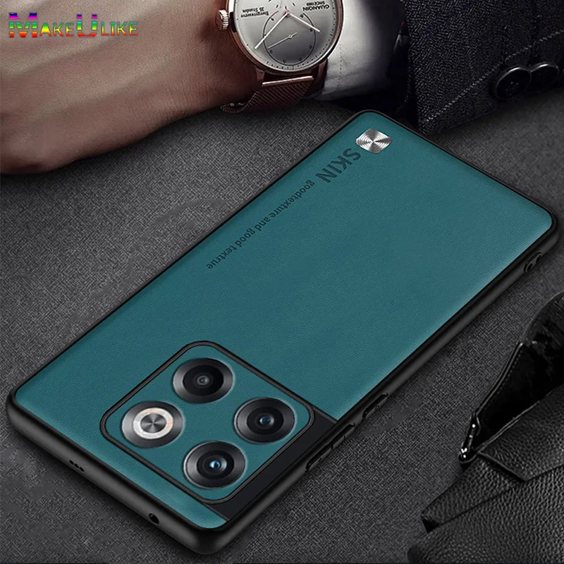 

Ultrathin Leather Case for Oneplus Ace Pro Case Silicone Bumper Slim Phone Cover for Oneplus 10 Pro 10Pro 10T 10R Case