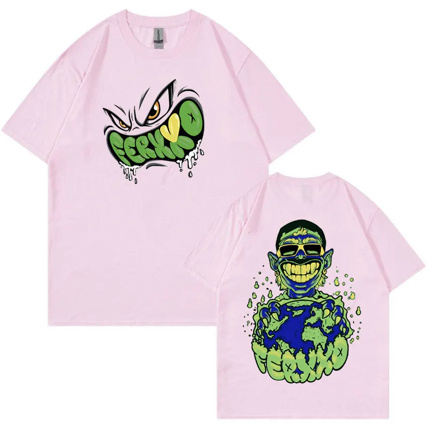 Футболка Rapper Feid Ferxxo мужская с графическим принтом винтажная модная тенниска в