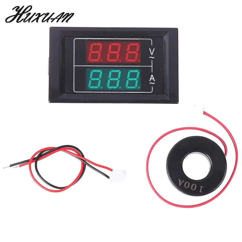 

D85-5035VA Digital Voltmeter Ammeter LED Dual Digital Volt Meter Gauge AC80-380/220-450V AC0.00-99.9A 1.00-199A Current Meter