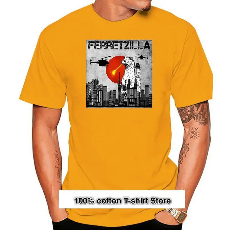 

Camiseta con estampado de Hurón, camisa de estilo japonés, puesta de sol