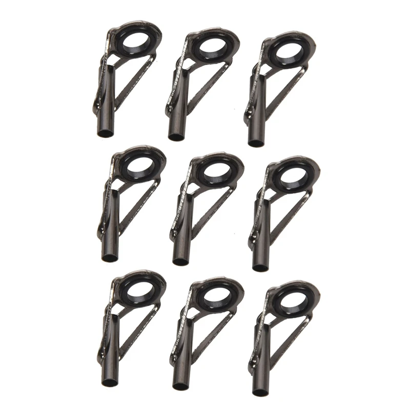 

9 Pcs 5Mm Eye Inner Dia Fishing Rod Guide Tip Fish Pole Ring Eye
