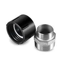 Thicken IBC tank Fittings 60mm Coarse thread to 47mm Fine thread stainless steel adapter Home Garden Water pipe connector