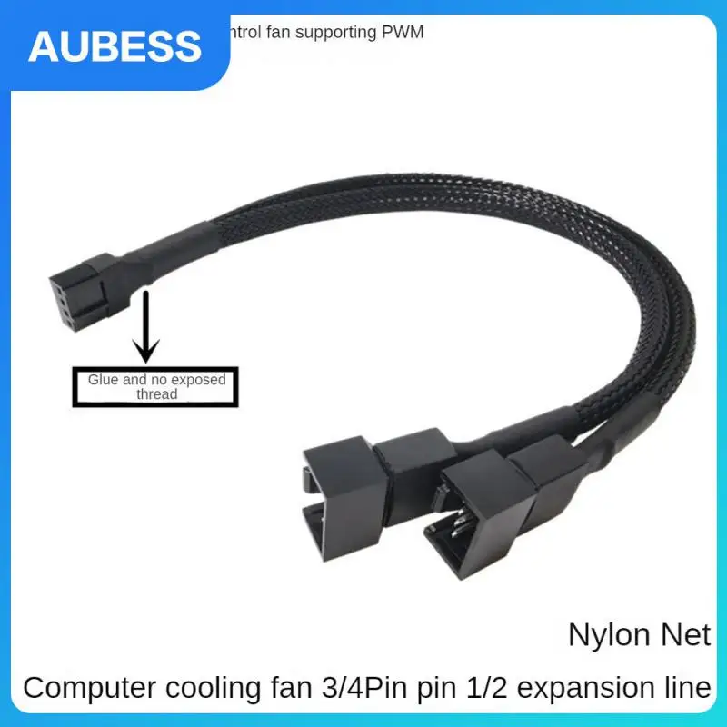 

One Point Two Transfer Cable Add Glue Without Revealing The Line Nylon Mesh 4pin Tenacity Durable Cable Adapter Disk Drive Black