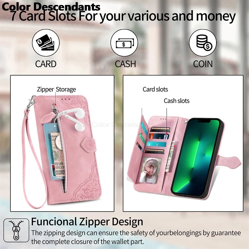 Магнитный кожаный флип-чехол для телефона iPhone 15 Plus 12 13 11 14 Pro Max SE 2022 X XS XR 8 7 кошелек